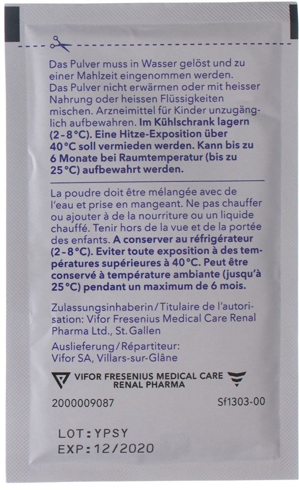 Veltassa 8.4 g, Pulver für orale Suspension