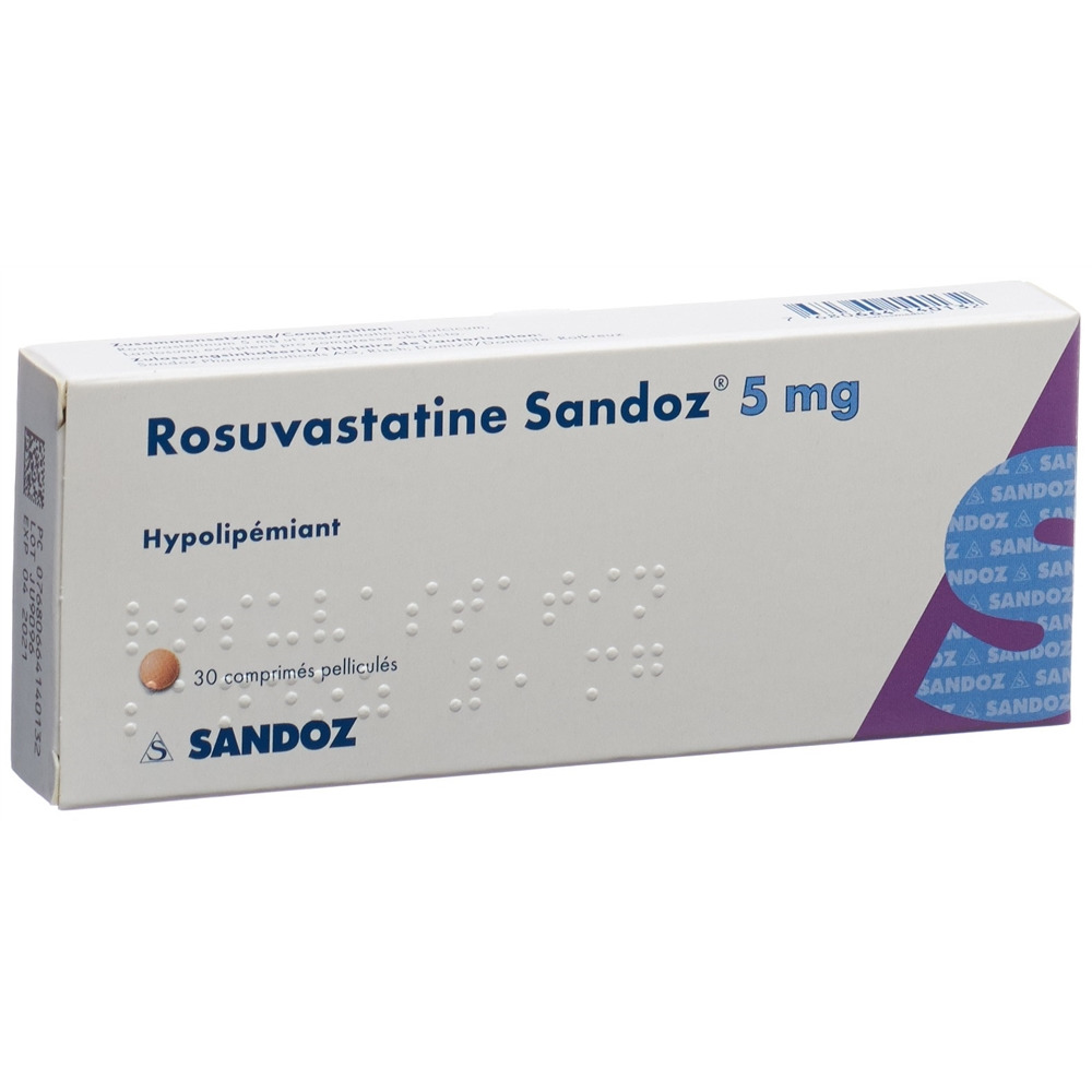 ROSUVASTATINE Sandoz cpr pell 5 mg 30 pce