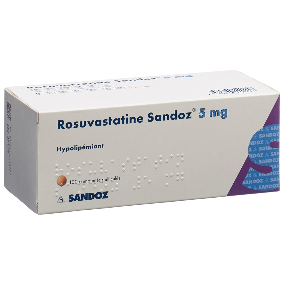 ROSUVASTATINE Sandoz cpr pell 5 mg 100 pce