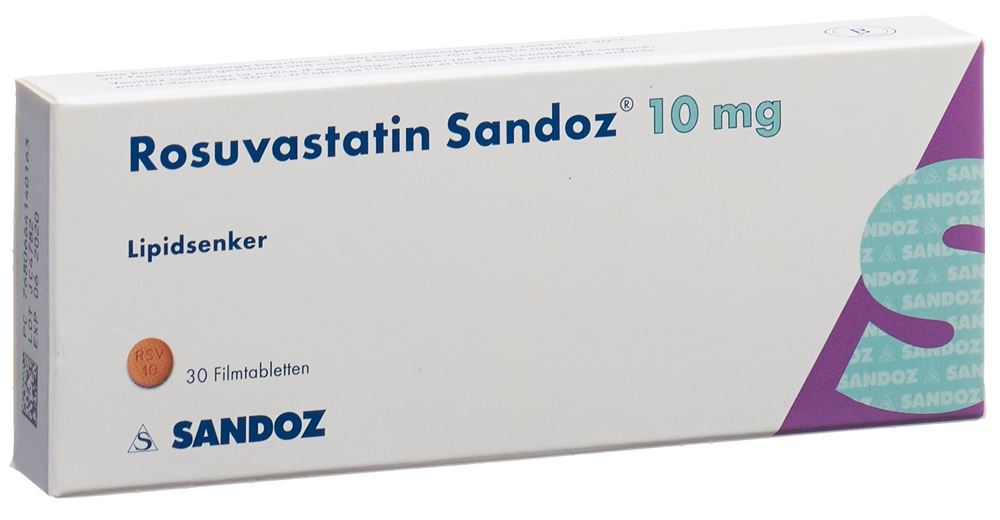 ROSUVASTATINE Sandoz cpr pell 10 mg 30 pce