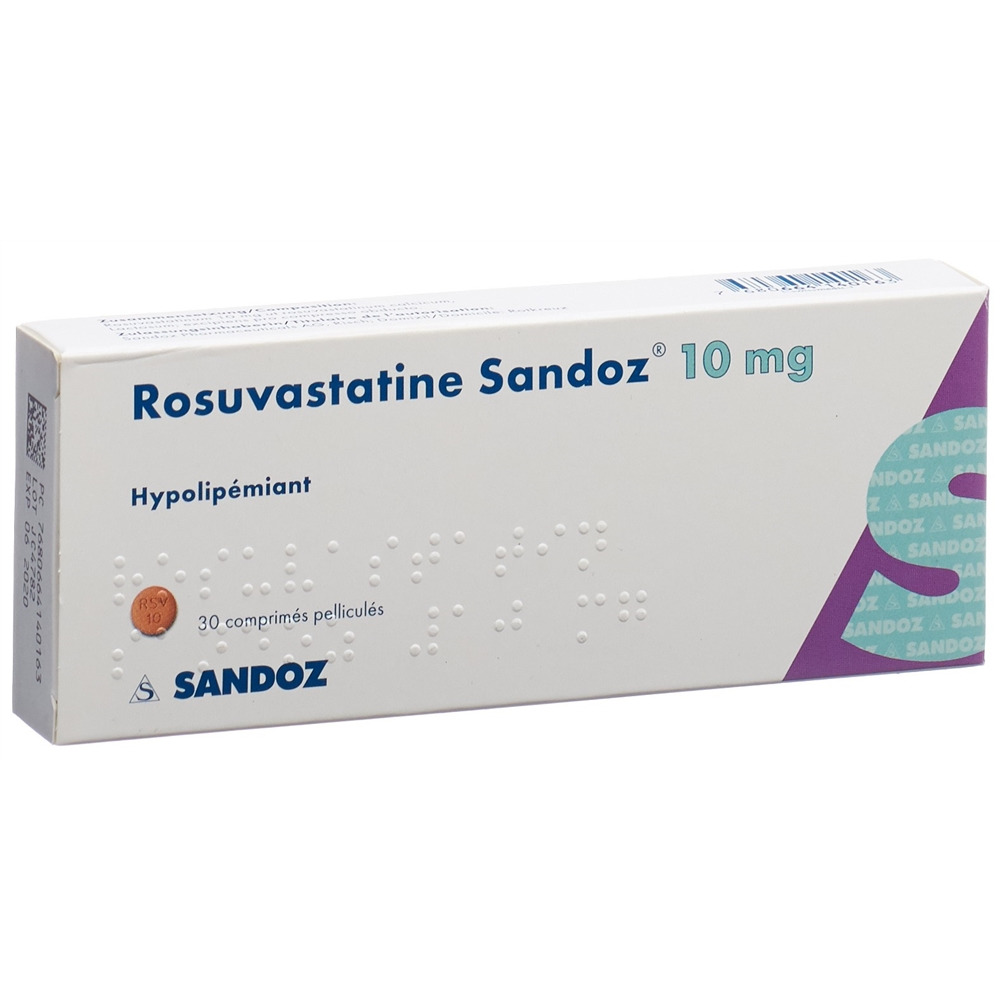 ROSUVASTATINE Sandoz cpr pell 10 mg 30 pce