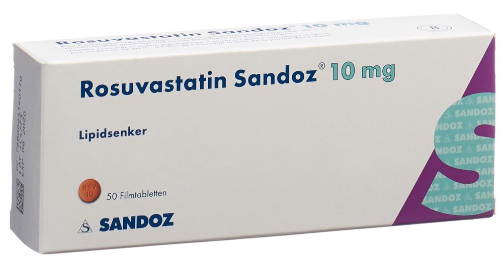 Rosuvastatin Sandoz 10 mg, Filmtabletten