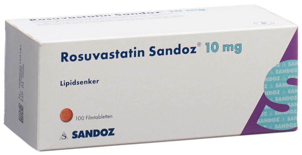 ROSUVASTATINE Sandoz cpr pell 10 mg 100 pce