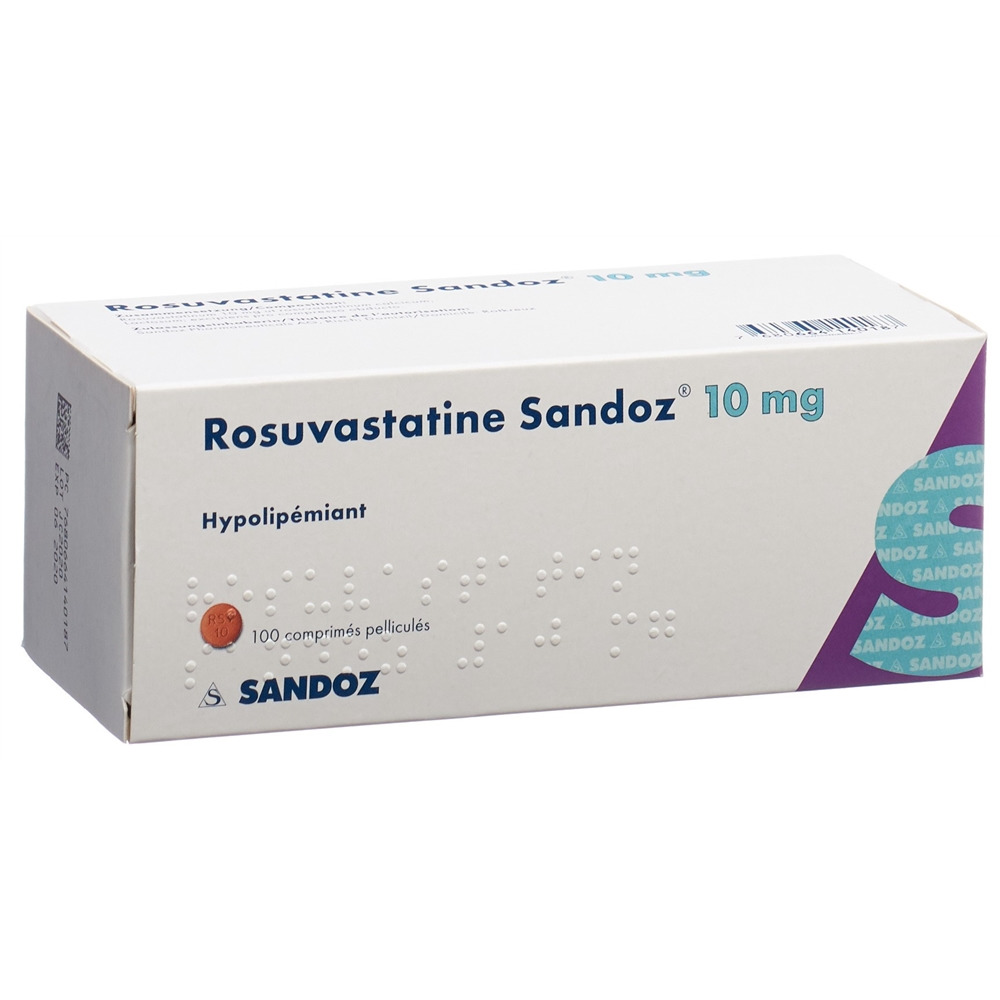 ROSUVASTATINE Sandoz cpr pell 10 mg 100 pce
