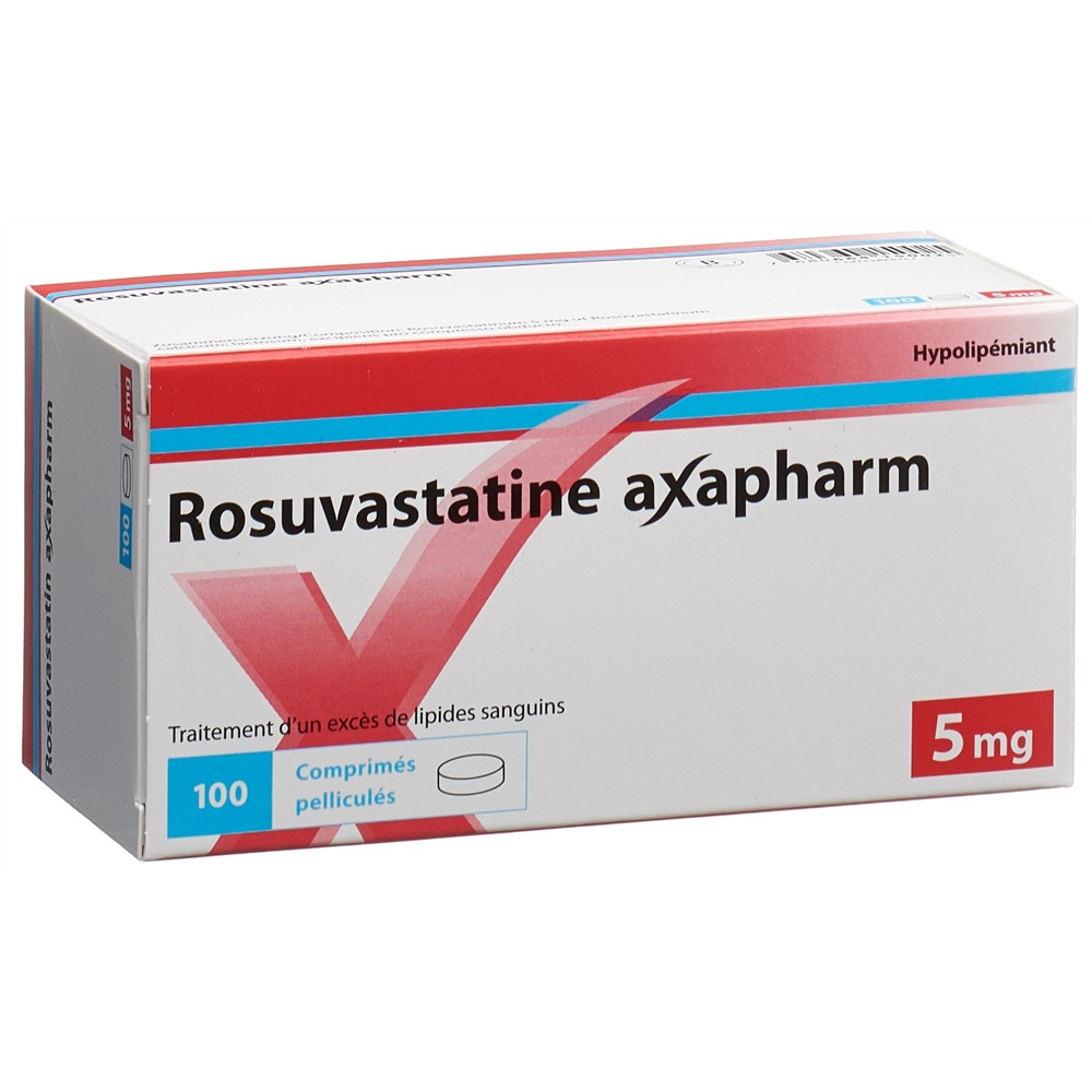 ROSUVASTATINE axapharm cpr pell 5 mg 100 pce