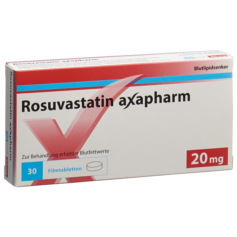 Rosuvastatin Axapharm 20 mg, Filmtabletten