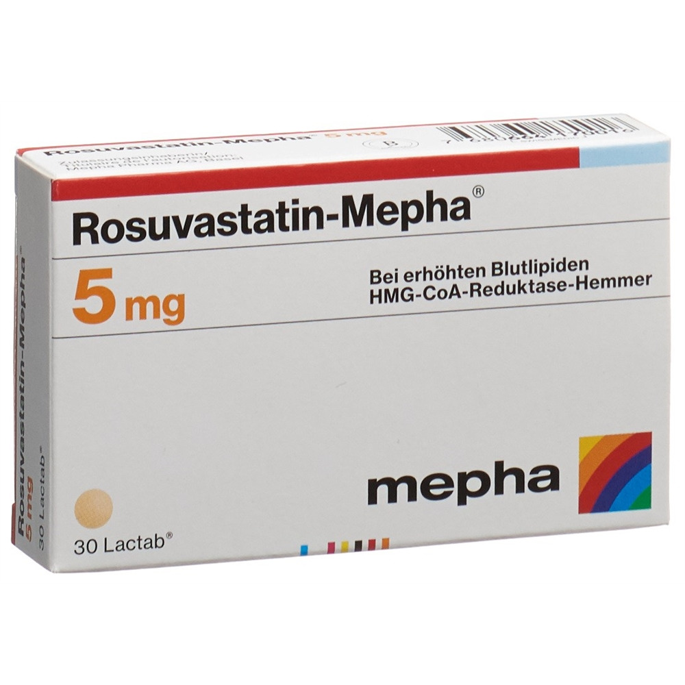 Rosuvastatin-Mepha 5 mg, Filmtablette