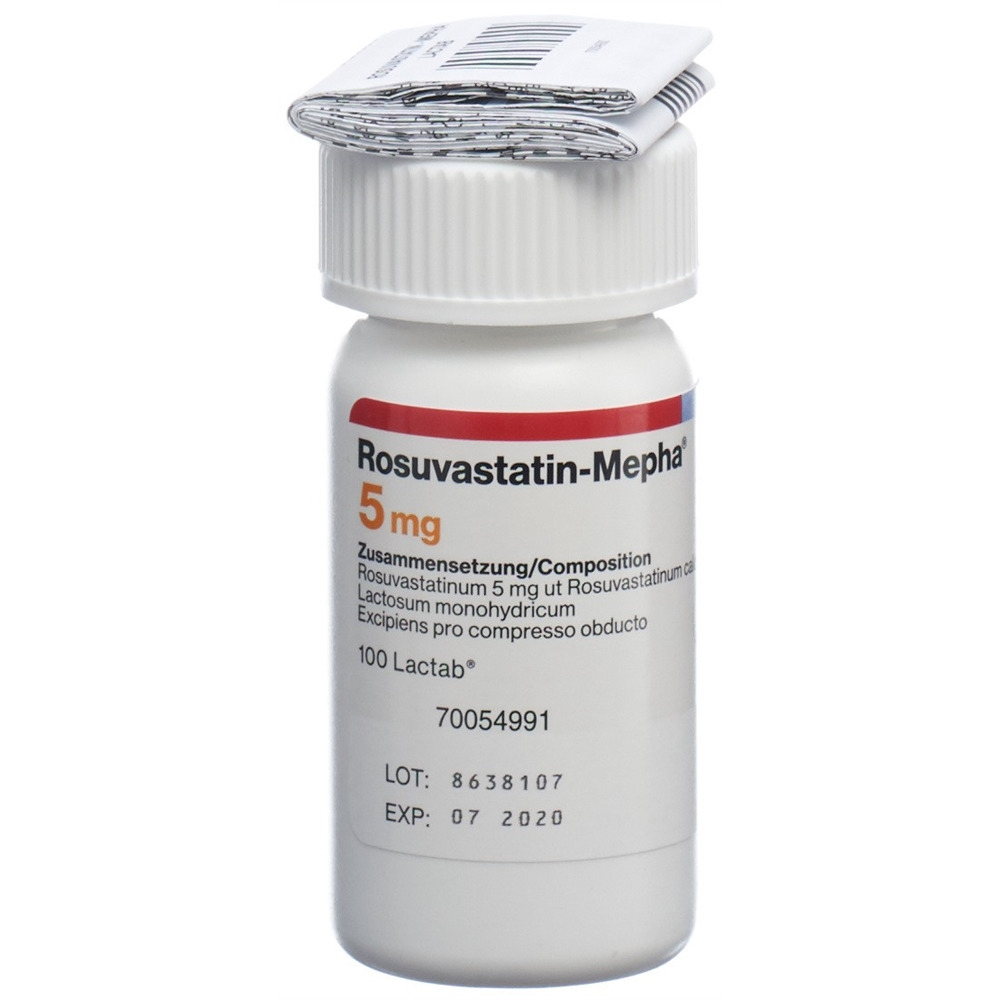 ROSUVASTATIN Mepha cpr pell 5 mg bte 100 pce