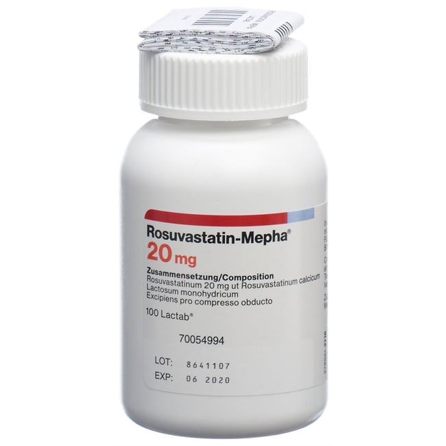 Rosuvastatin-Mepha 20 mg, Filmtablette