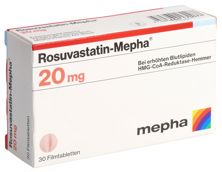 Rosuvastatin-Mepha 20 mg, Filmtablette