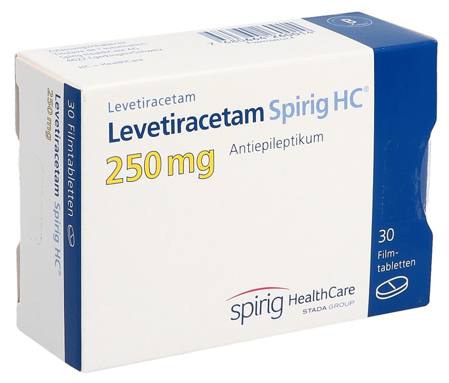 Lévétiracétam Spirig HC, cpr pell 250 mg (ancien), 30 pce