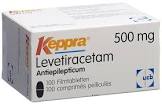 Lévétiracétam Spirig HC, cpr pell 500 mg (ancien), 100 pce