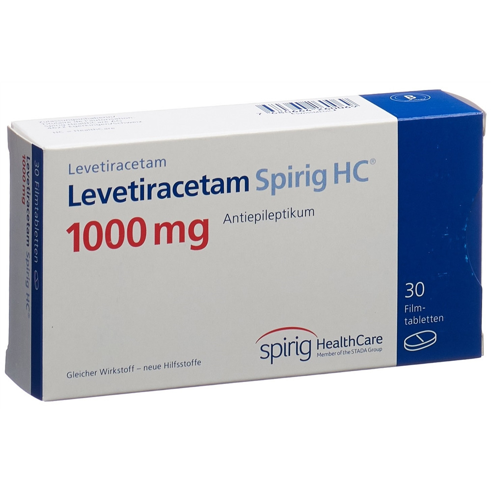 Lévétiracétam Spirig HC, cpr pell 1000 mg (ancien), 30 pce