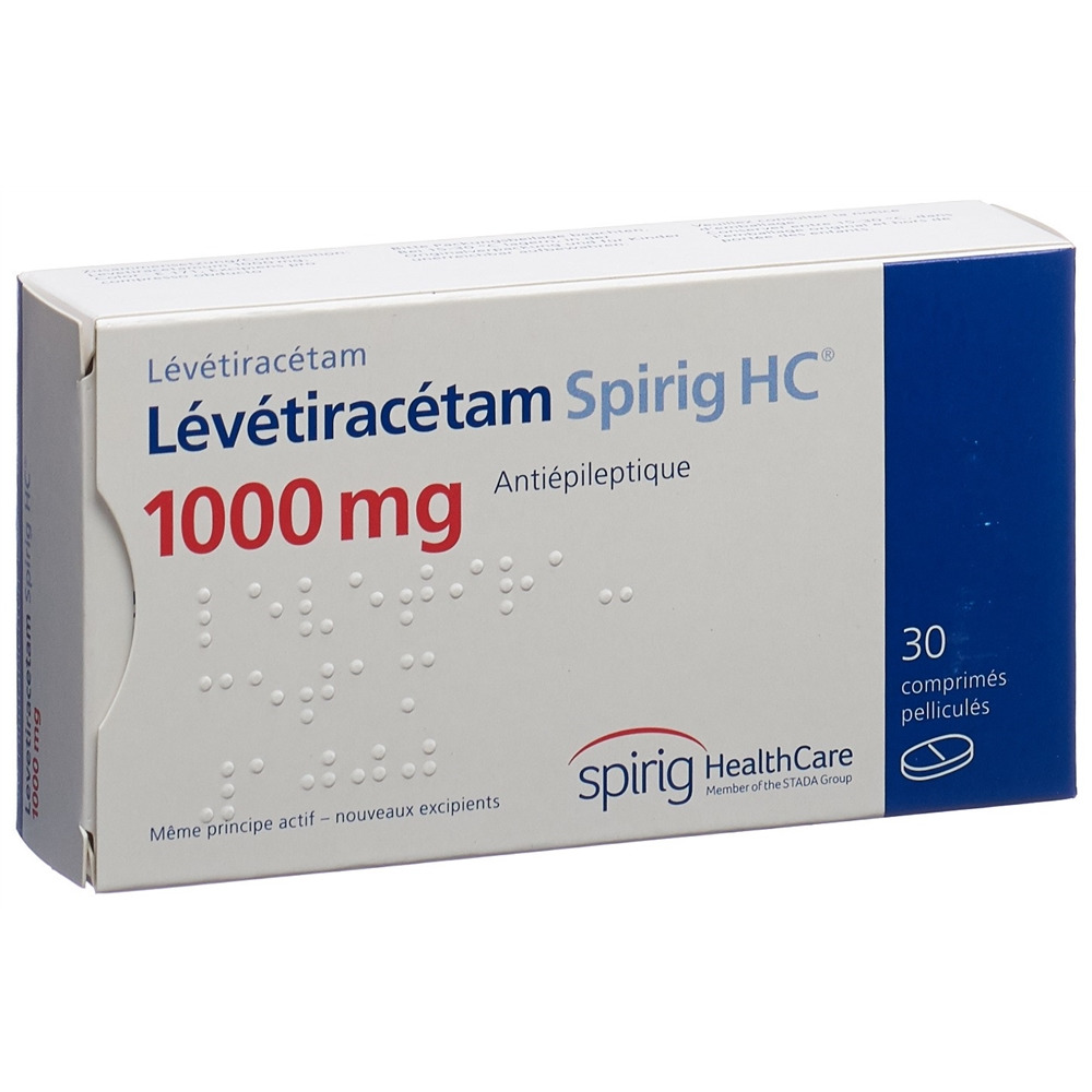 Lévétiracétam Spirig HC, cpr pell 1000 mg (ancien), 30 pce
