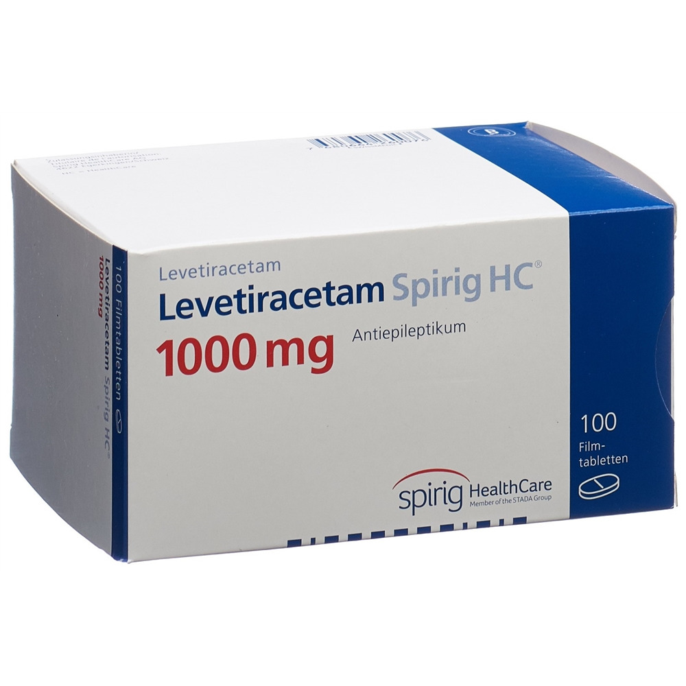 Lévétiracétam Spirig HC, cpr pell 1000 mg (ancien), 100 pce