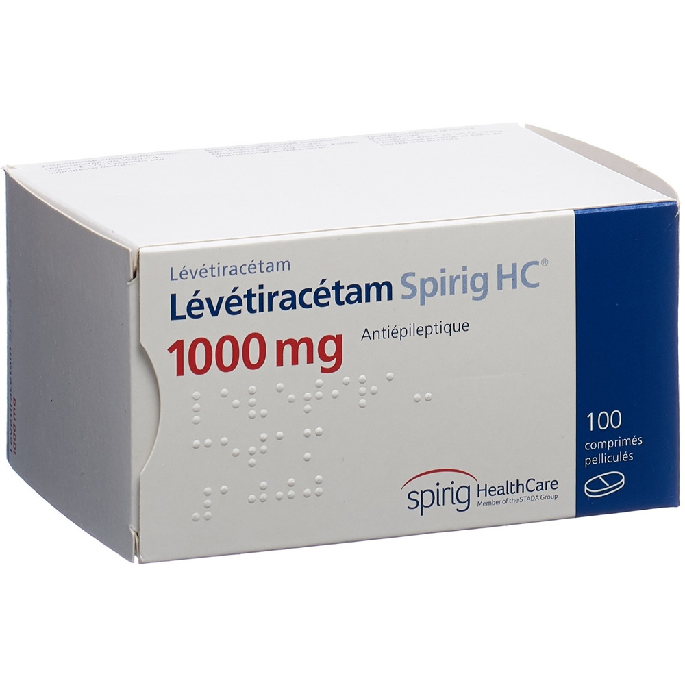 Lévétiracétam Spirig HC, cpr pell 1000 mg (ancien), 100 pce