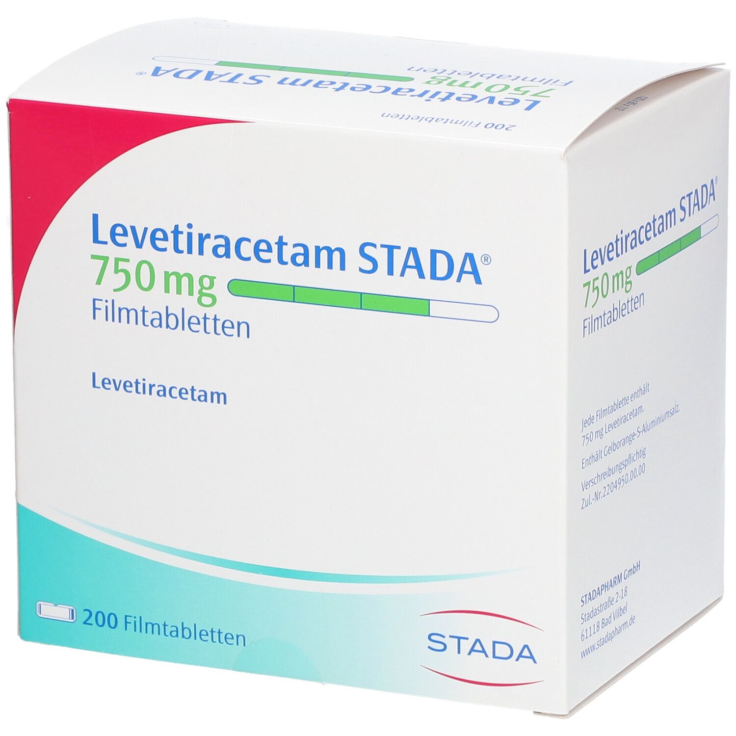 Levetiracetam Stada 750 mg, Filmtabletten