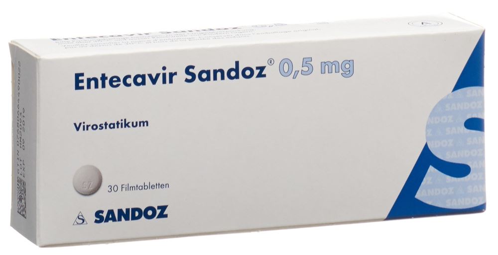 Entecavir Sandoz 0.5 mg, Filmtabletten