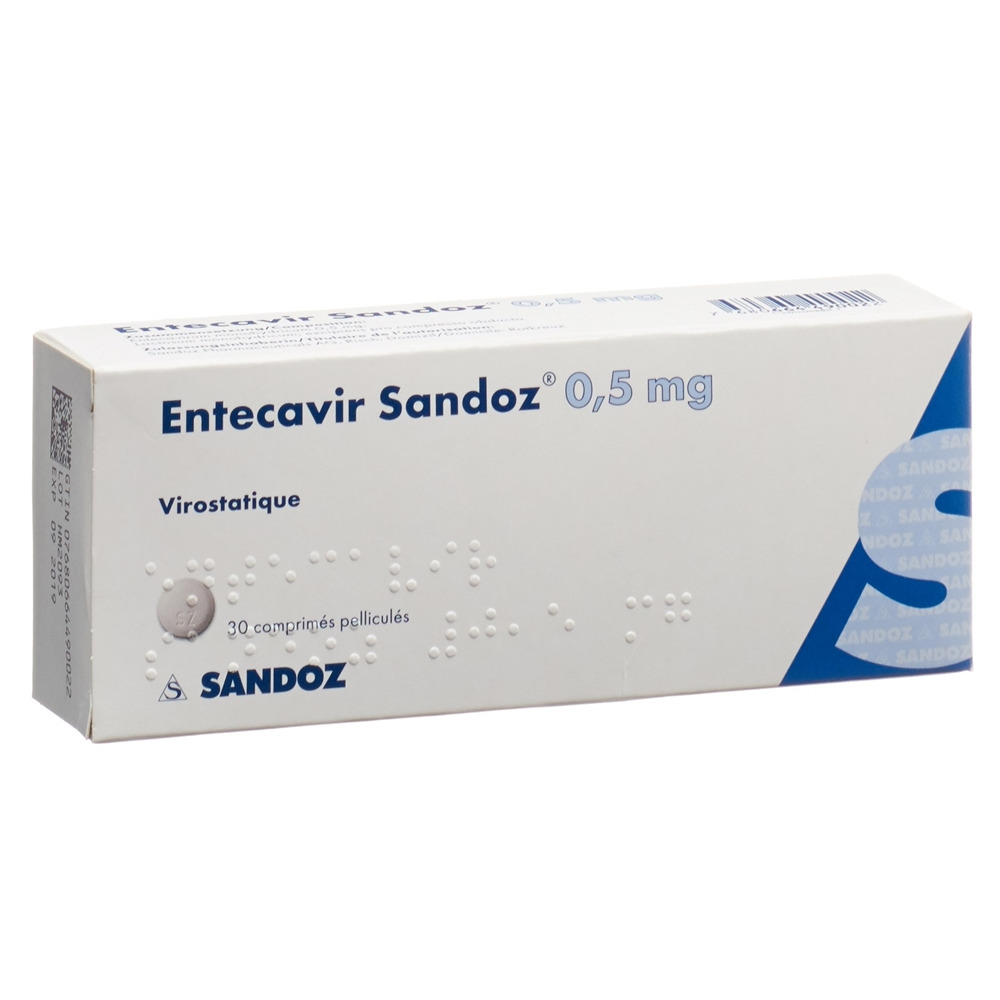 Entecavir Sandoz 0.5 mg, Filmtabletten
