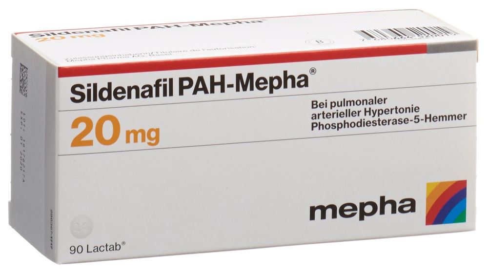 Sildenafil PAH-Mepha 20 mg, Filmtabletten