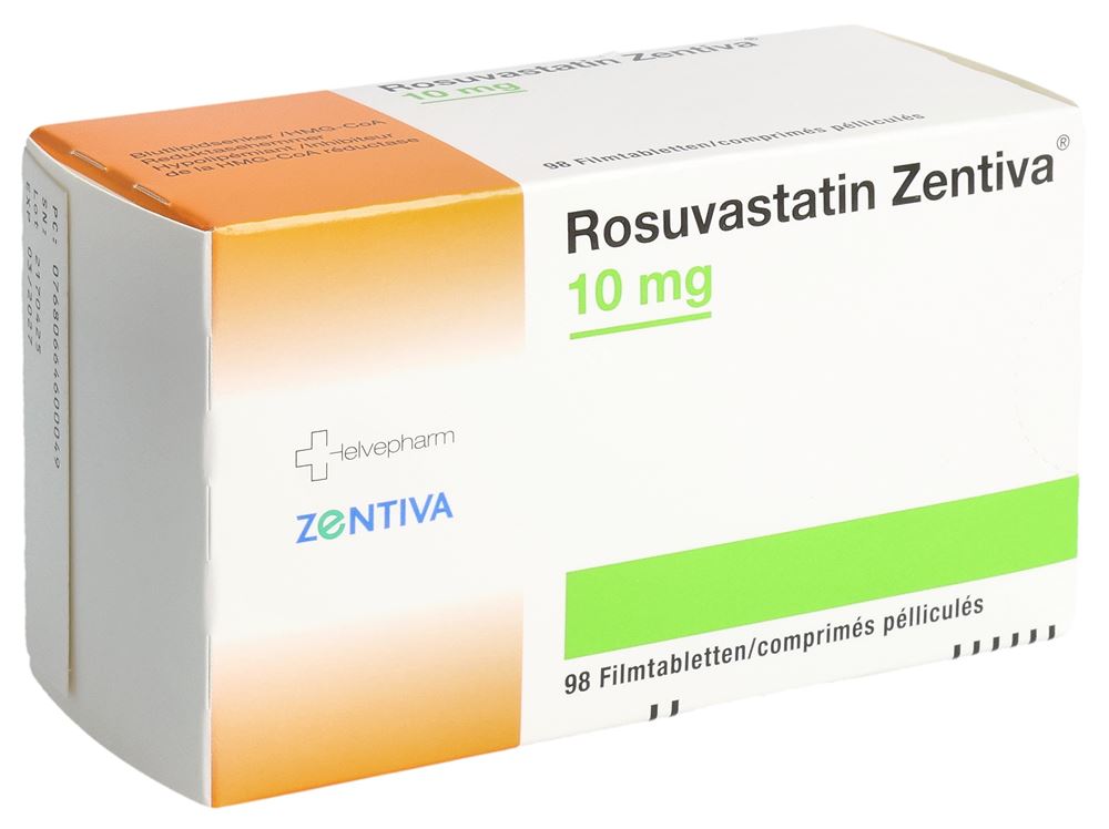 Rosuvastatin Zentiva 10 mg, Filmtabletten