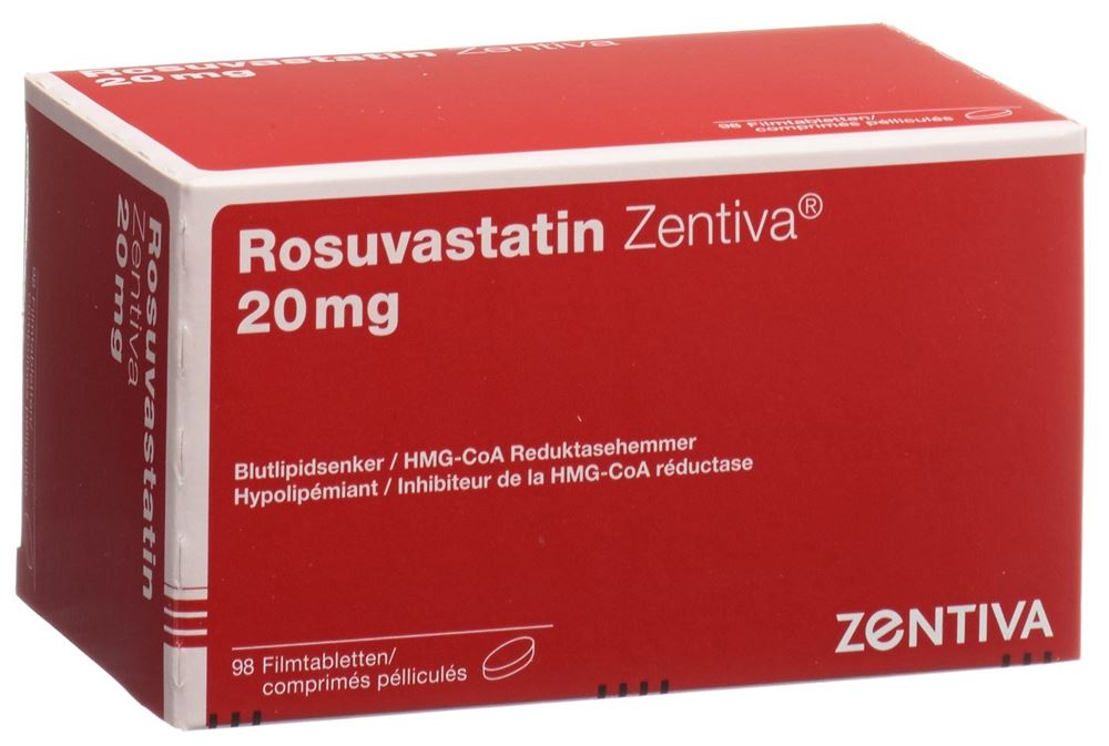 ROSUVASTATIN Zentiva cpr pell 20 mg 98 pce