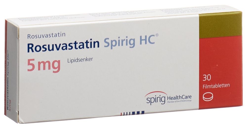 ROSUVASTATINE Spirig HC cpr pell 5 mg 30 pce