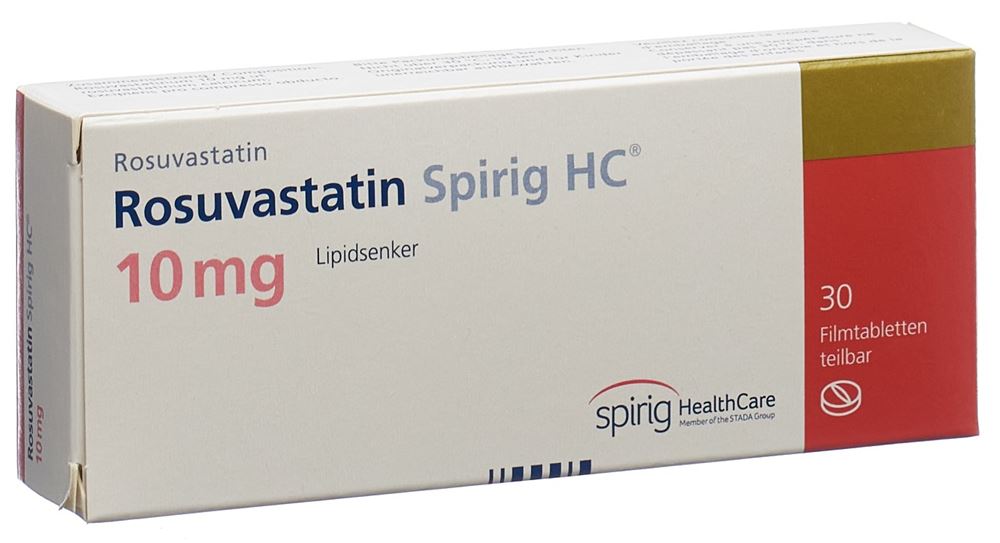 ROSUVASTATINE Spirig HC cpr pell 10 mg 30 pce