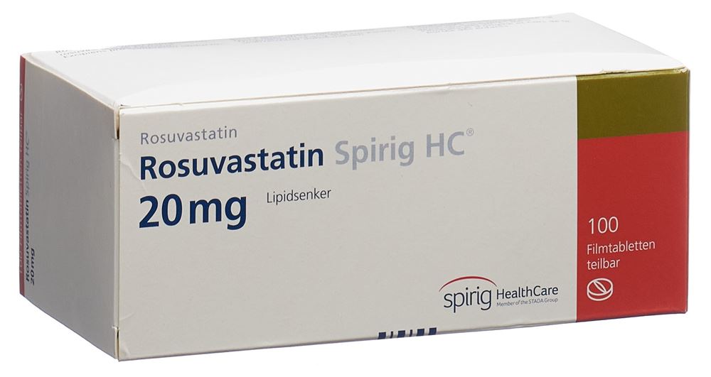 Rosuvastatin Spirig HC 20 mg, Filmtabletten