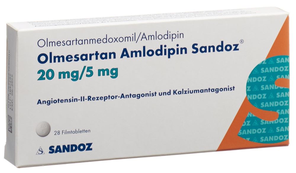 OLMESARTAN AMLODIPIN Sandoz 20/5 mg 28 pce