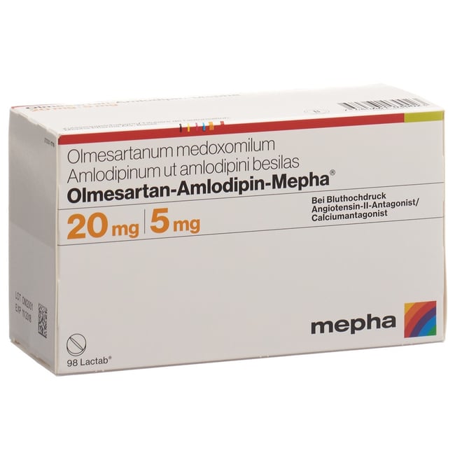 OLMESARTAN AMLODIPIN Sandoz 20/5 mg 98 pce