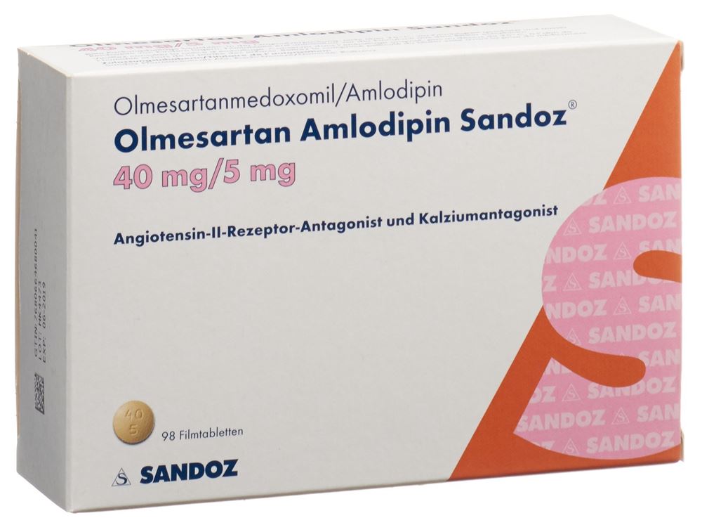 OLMESARTAN AMLODIPIN Sandoz 40/5 mg 98 pce