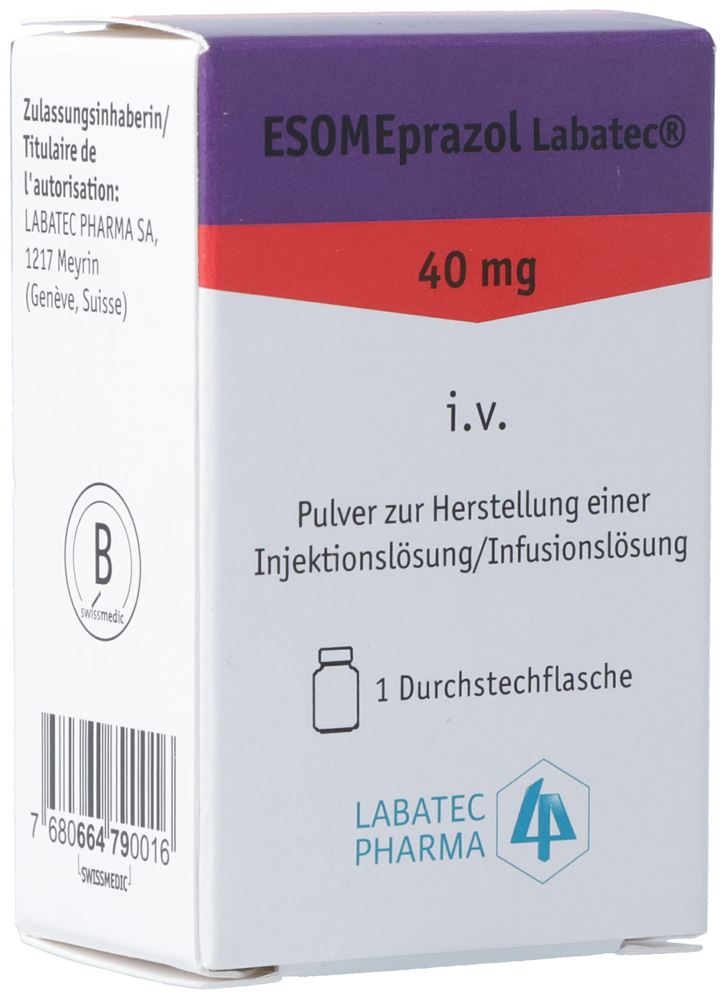 Esomeprazol Labatec i.v. 40 mg, poudre pour solution pour injection/perfusion