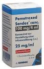 PEMETREXED Sandoz conc. conc perf 100 mg/4ml amp
