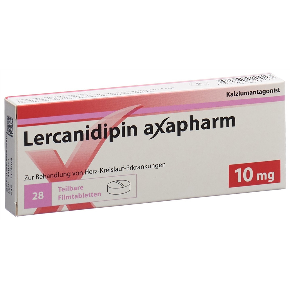 LERCANIDIPINE axapharm cpr pell 10 mg 28 pce