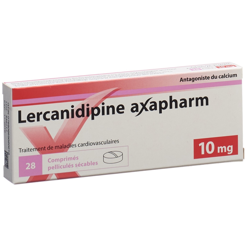 LERCANIDIPINE axapharm cpr pell 10 mg 28 pce