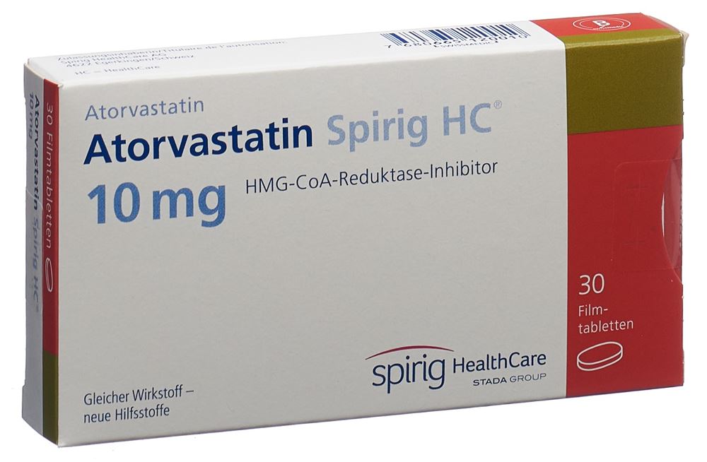 ATORVASTATINE Spirig HC cpr pellic 10 mg 30 pce