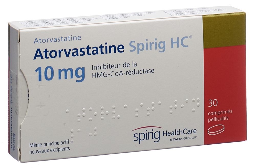 ATORVASTATINE Spirig HC cpr pellic 10 mg 30 pce
