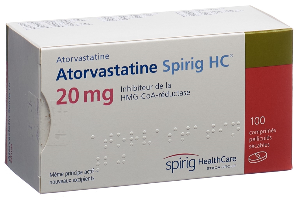 Atorvastatin Spirig HC 20 mg, Filmtabletten