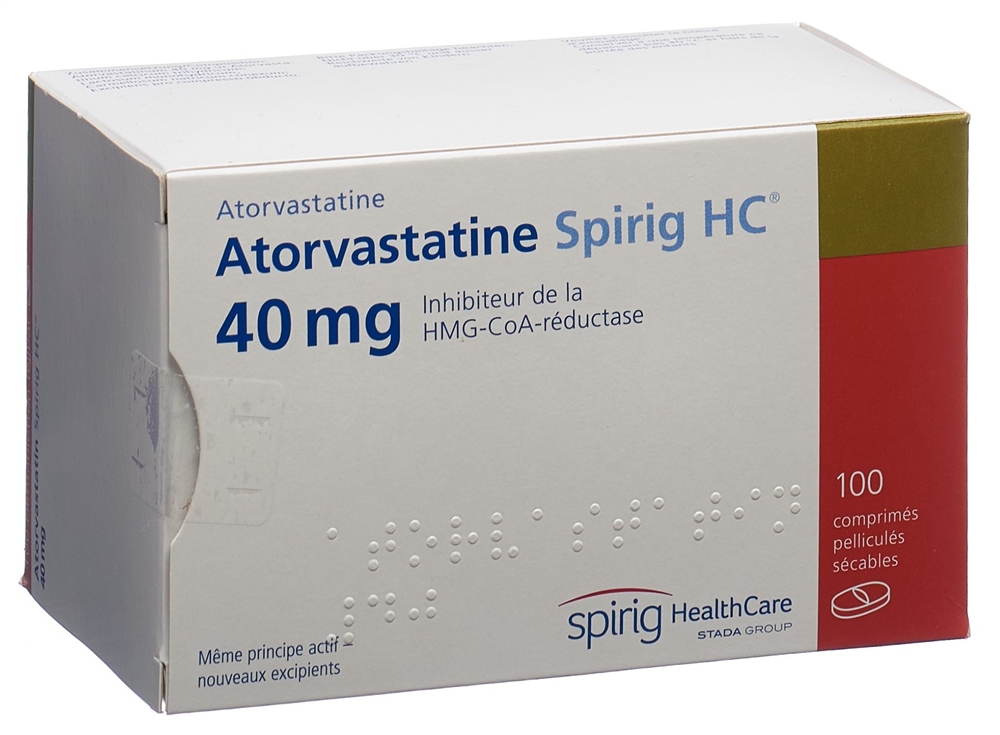 Atorvastatin Spirig HC 40 mg, Filmtabletten
