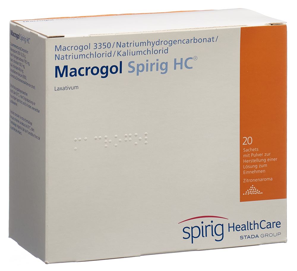 MACROGOL Spirig HC pdr sach 20 pce
