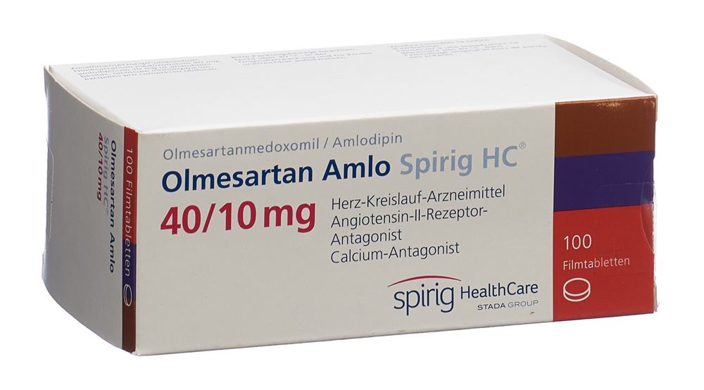 Olmesartan Amlo Spirig HC 40mg/10mg, Filmtabletten