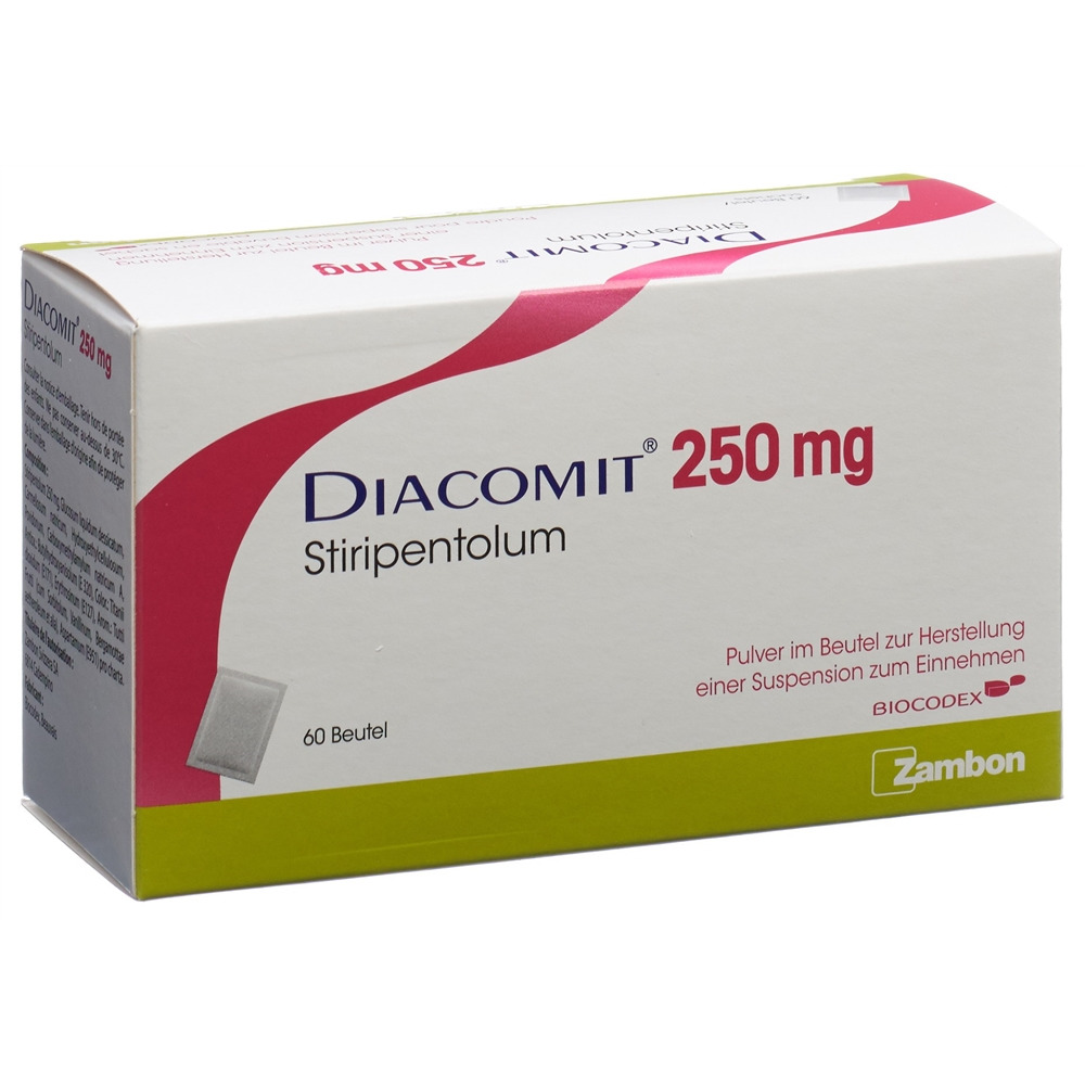 DIACOMIT pdr 250 mg p susp sach 60 pce