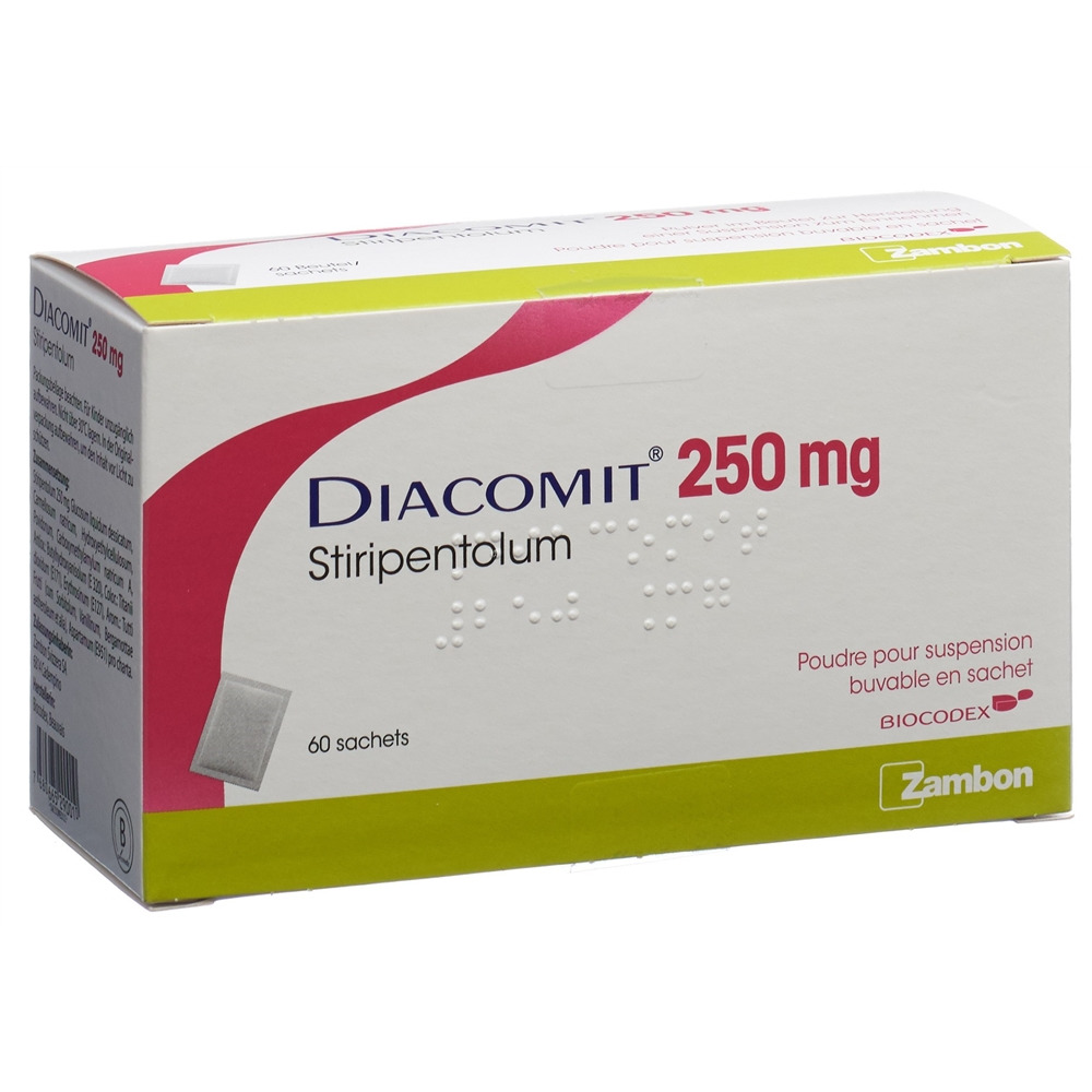 DIACOMIT pdr 250 mg p susp sach 60 pce