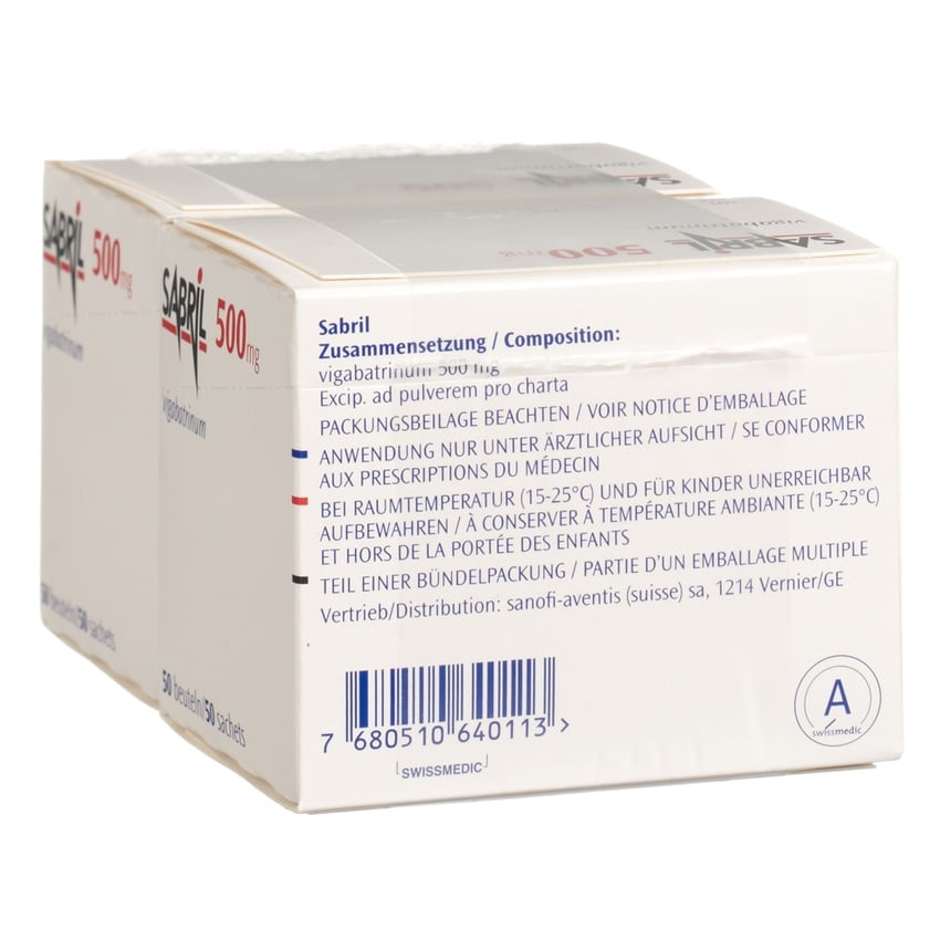DIACOMIT pdr 500 mg p susp sach 60 pce