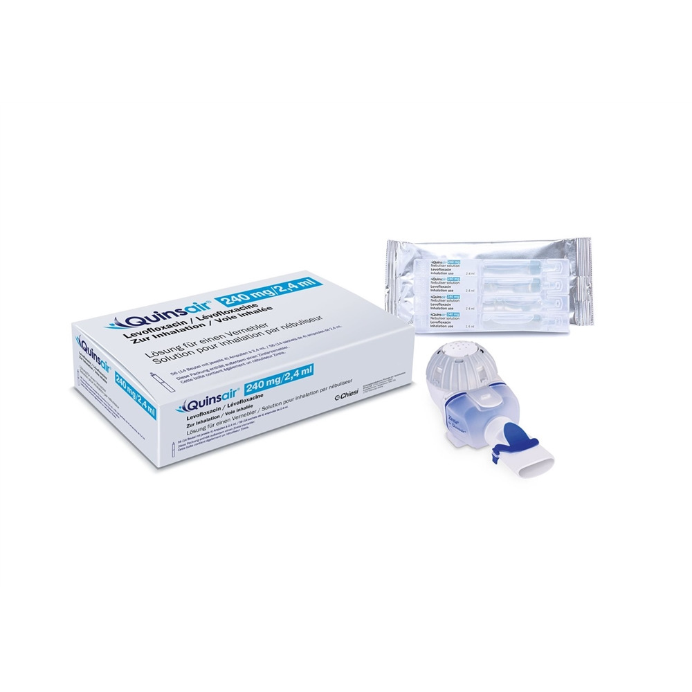 Quinsair, solution pour inhalation par nébuliseur