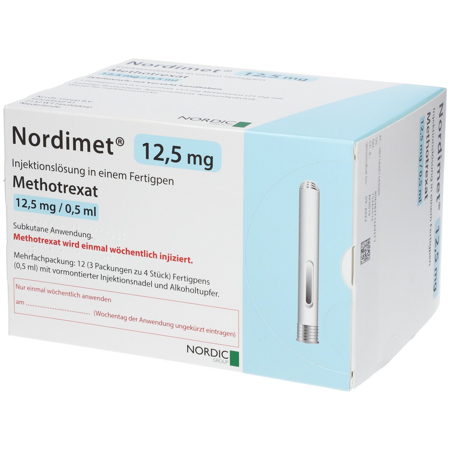 Nordimet 12.5 mg/0.5 ml, Injektionslösung im Fertigpen