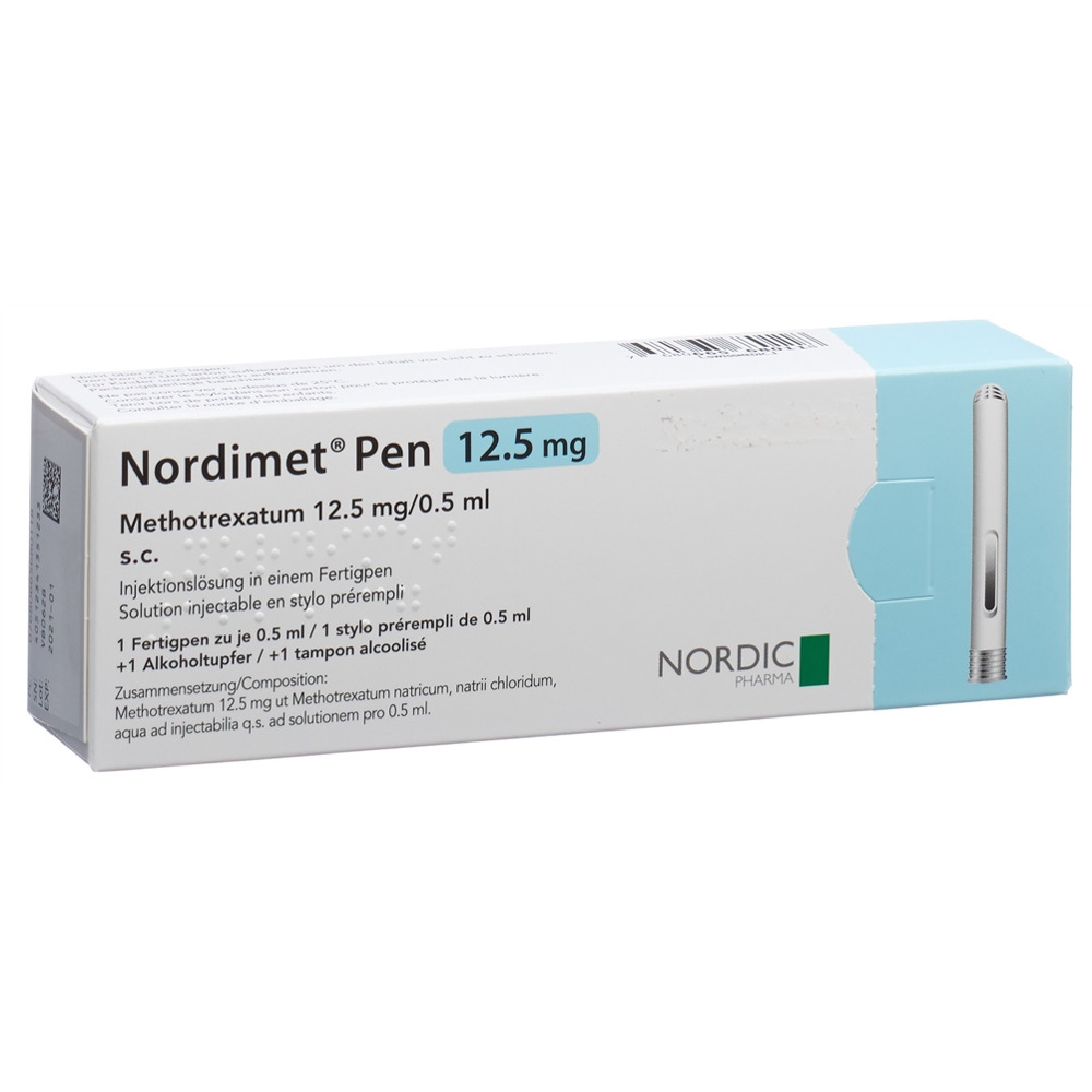 NORDIMET sol inj 12.5 mg/0.5ml stylo prérempli