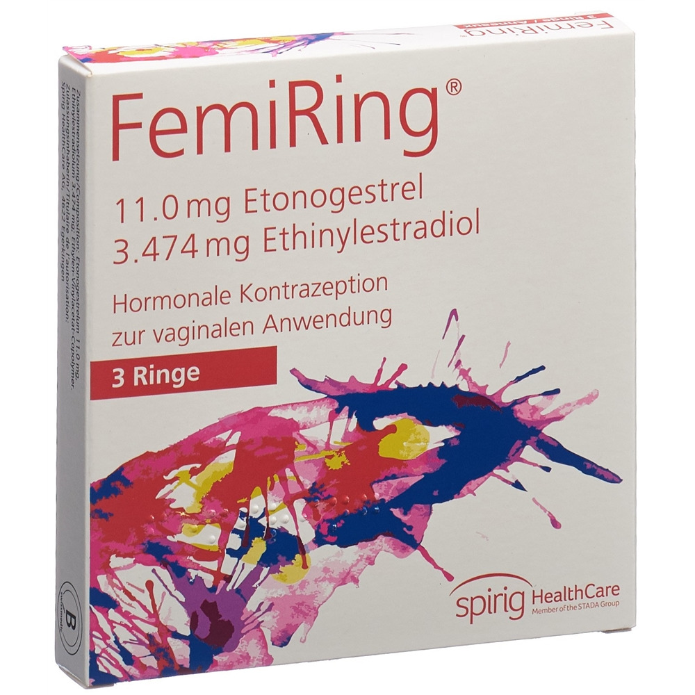 FEMIRING anneau vaginal sach 3 pce