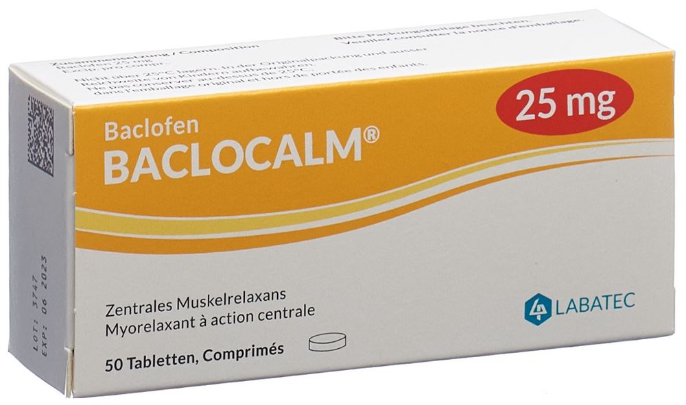 BACLOCALM cpr 25 mg 50 pce